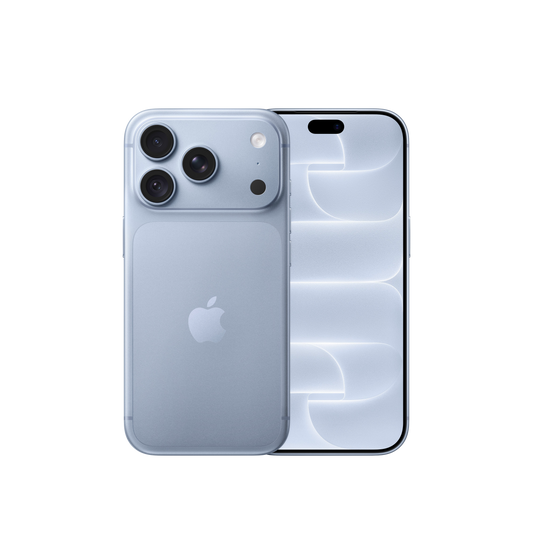 iPhone 18 Pro 1TB Glacier – pohľad spredu a zozadu
