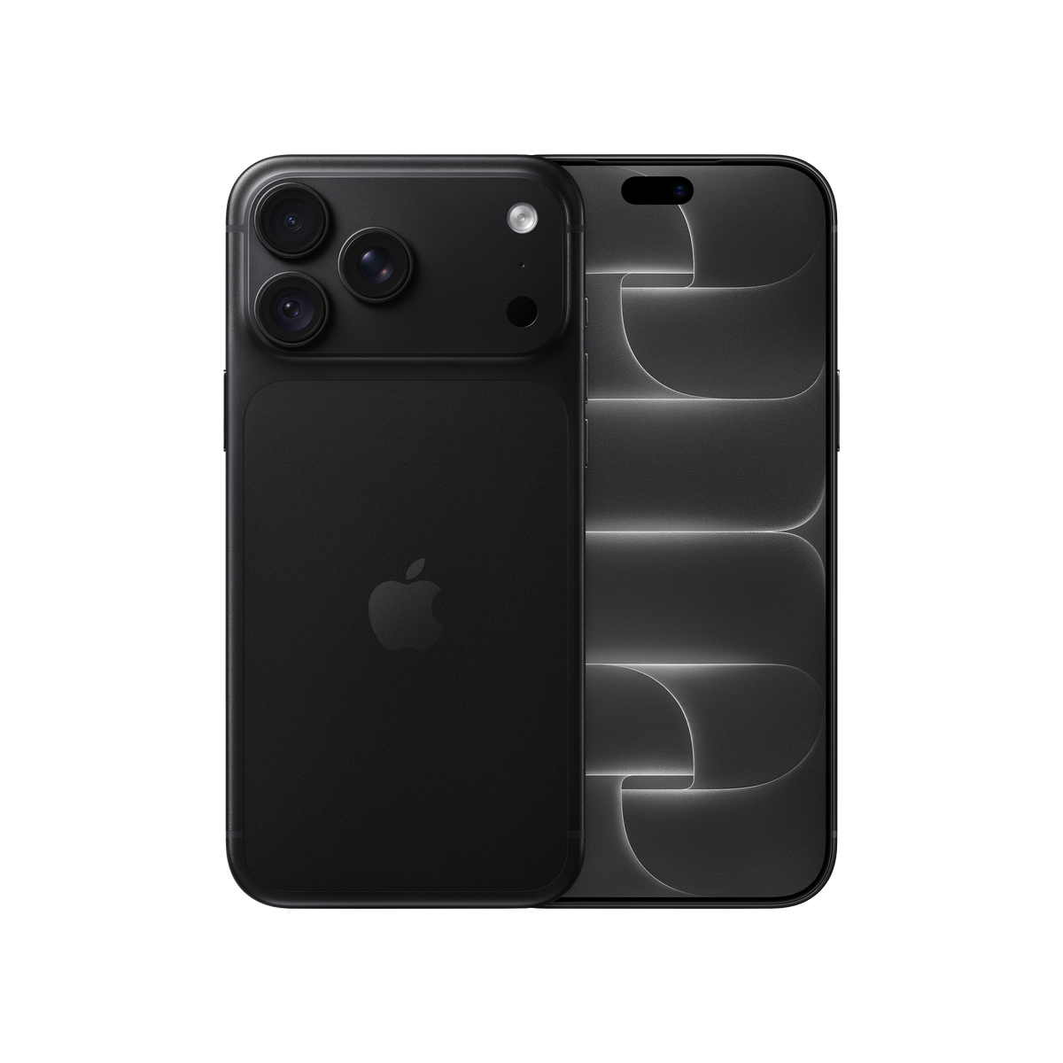 iPhone 18 Pro Max 256 GB čierna – pohľad spredu a zozadu