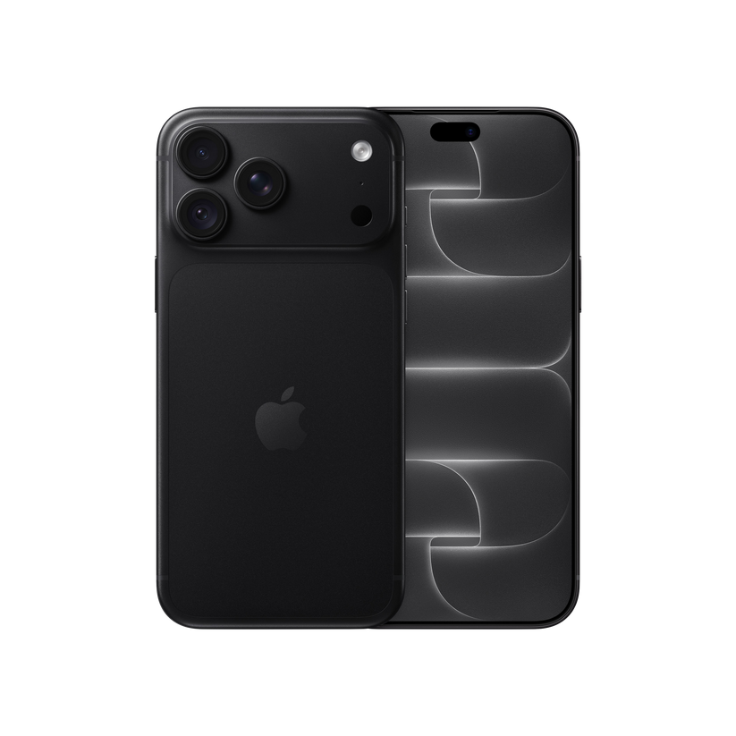 iPhone 18 Pro Max 256 GB čierna – pohľad spredu a zozadu