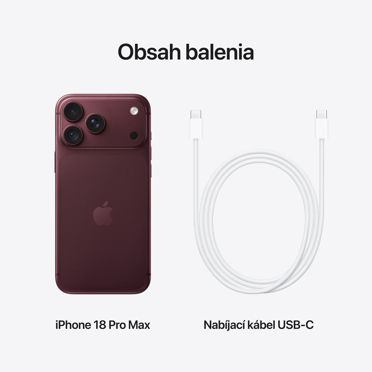 iPhone 18 Pro Max 512 GB burgundská
