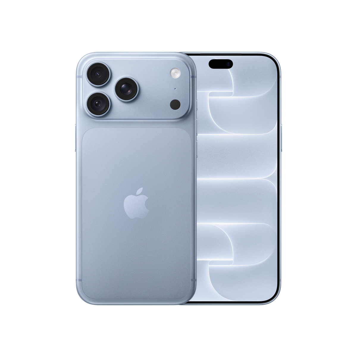iPhone 18 Pro Max 1 TB ľadovcová – pohľad spredu a zozadu