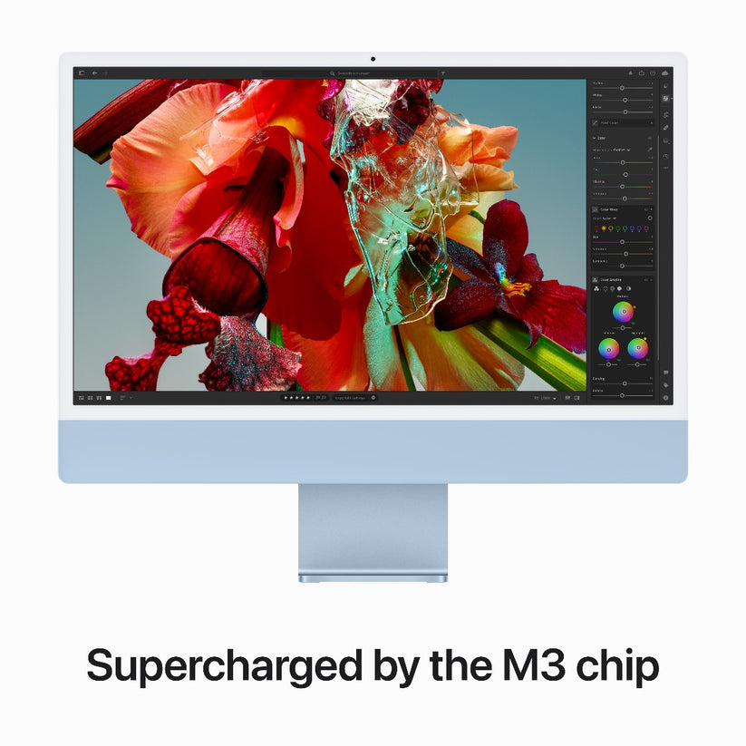 24-palcový iMac s Retina 4.5K displejom: Apple M3 čip s 8 jadrovým CPU a 10 jadrovým GPU, 256GB SSD - Blue