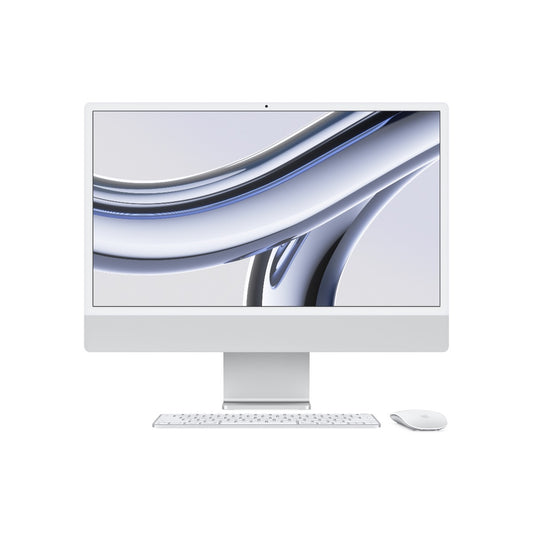 24-palcový iMac s Retina 4.5K displejom: Apple M3 čip s 8 jadrovým CPU a 10 jadrovým GPU, 256GB SSD, 16GB jednotnej pamäte - strieborný