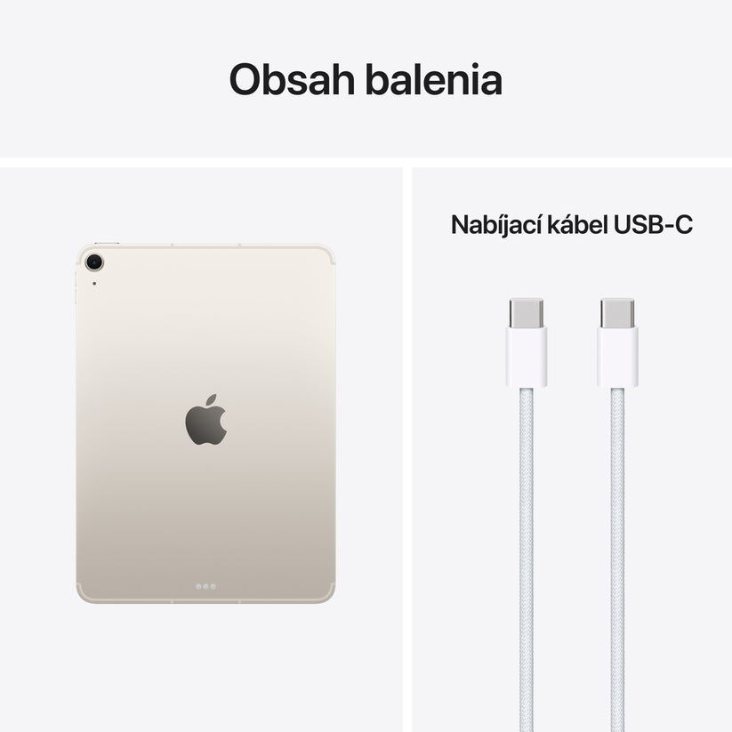 11-palcový iPad Air M4 Wi‑Fi + Cellular, 512 GB, farba hviezdne biela – fotografia 10 z 10