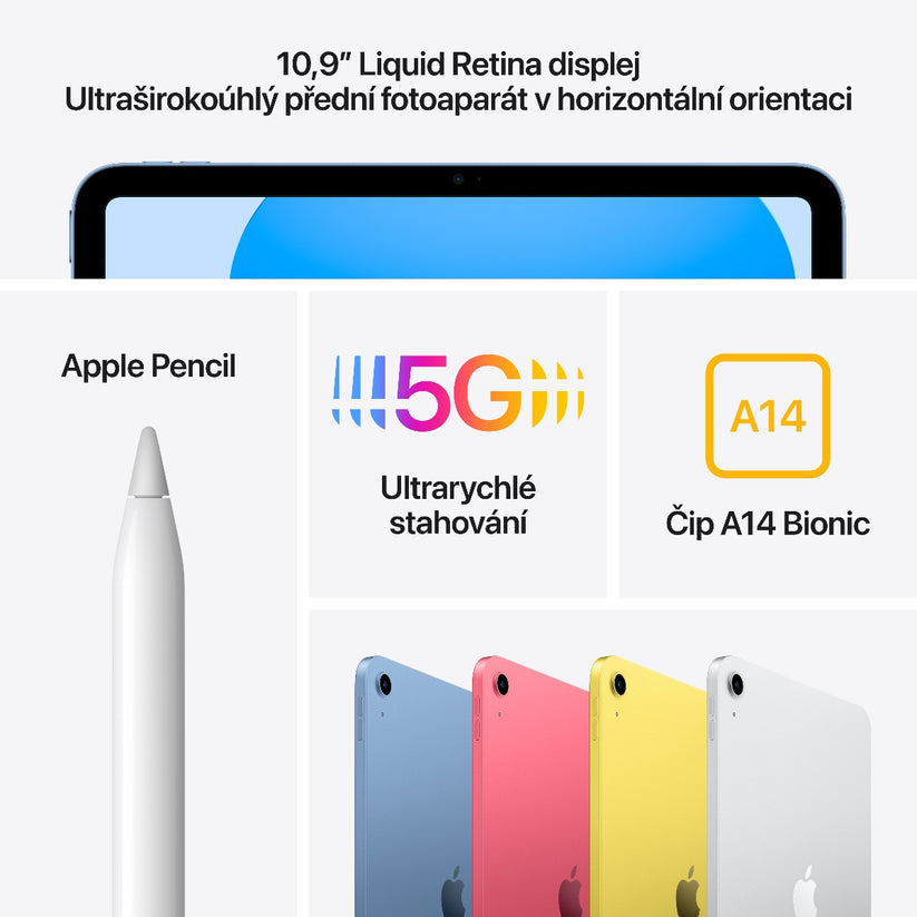Apple iPad 10,9palcový Wi-Fi + Cellular 256GB - Pink