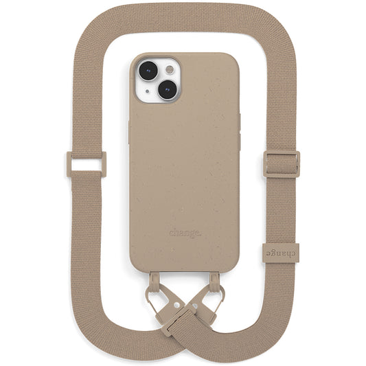 Woodcessories Change Case Lanyard - Taupe Brown- iPhone 14/13