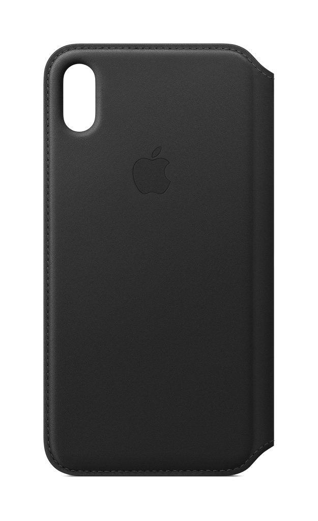 Kožené puzdro Apple Folio na iPhone XS Max - čierne