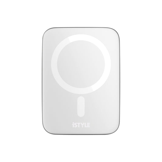 ISTYLE Ultrathin Wireless Car Charger - MagSafe compatible silver/white