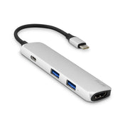 USB-C Hub adaptér iSTYLE - strieborný