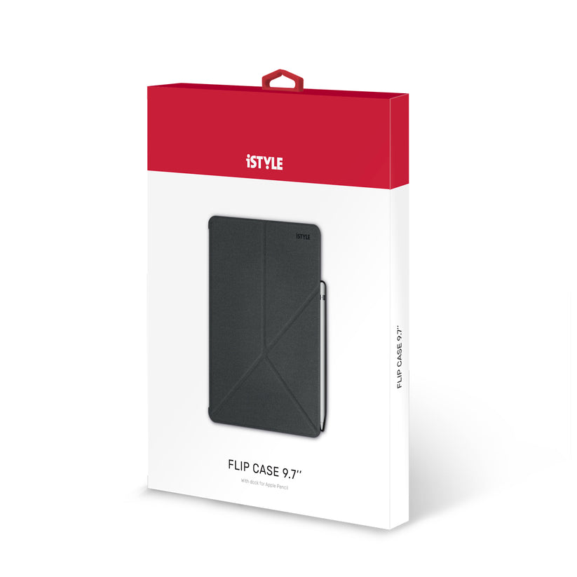 Obal na iPad 9,7" 2017/2018 iSTYLE PRO FLIP CASE - čierny