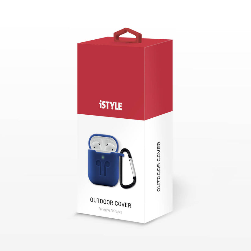 iSTYLE OUTDOOR COVER Airpods Gen 1/2 - Modra