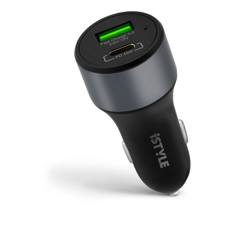 Autonabíjačka iSTYLE 45W PD - vesmírne šedá