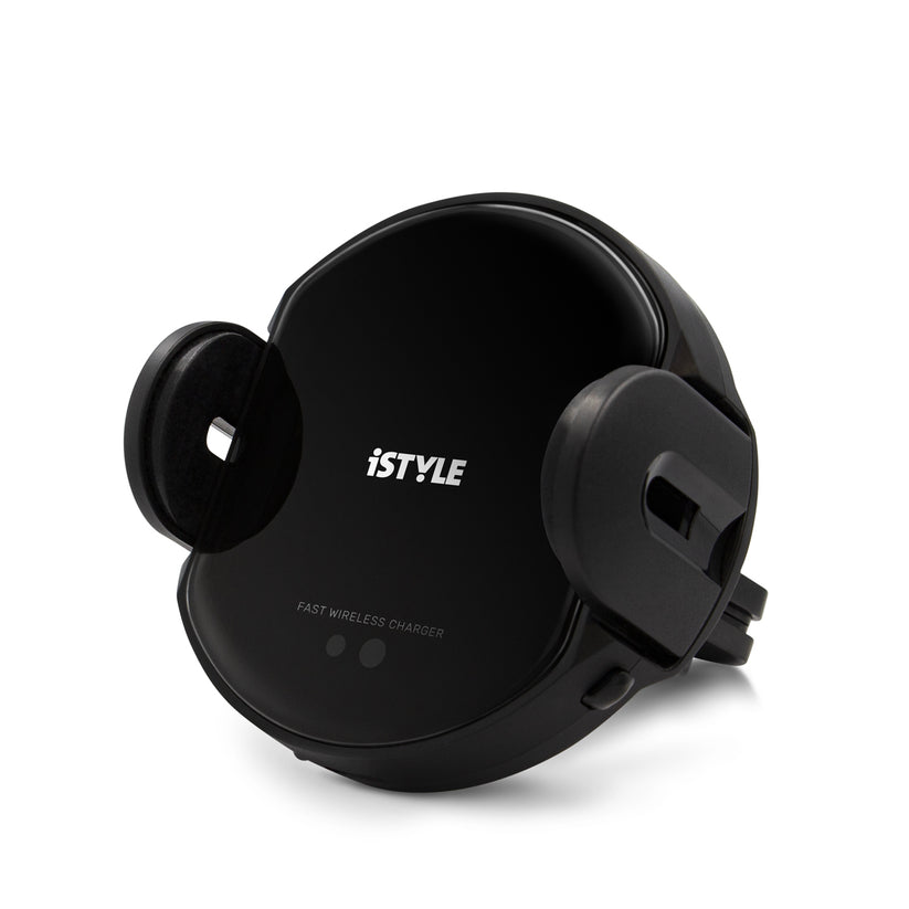iSTYLE SENSOR WIRELESS CAR CHARGER 5-15W - čierna + 18W car charger (bundle)