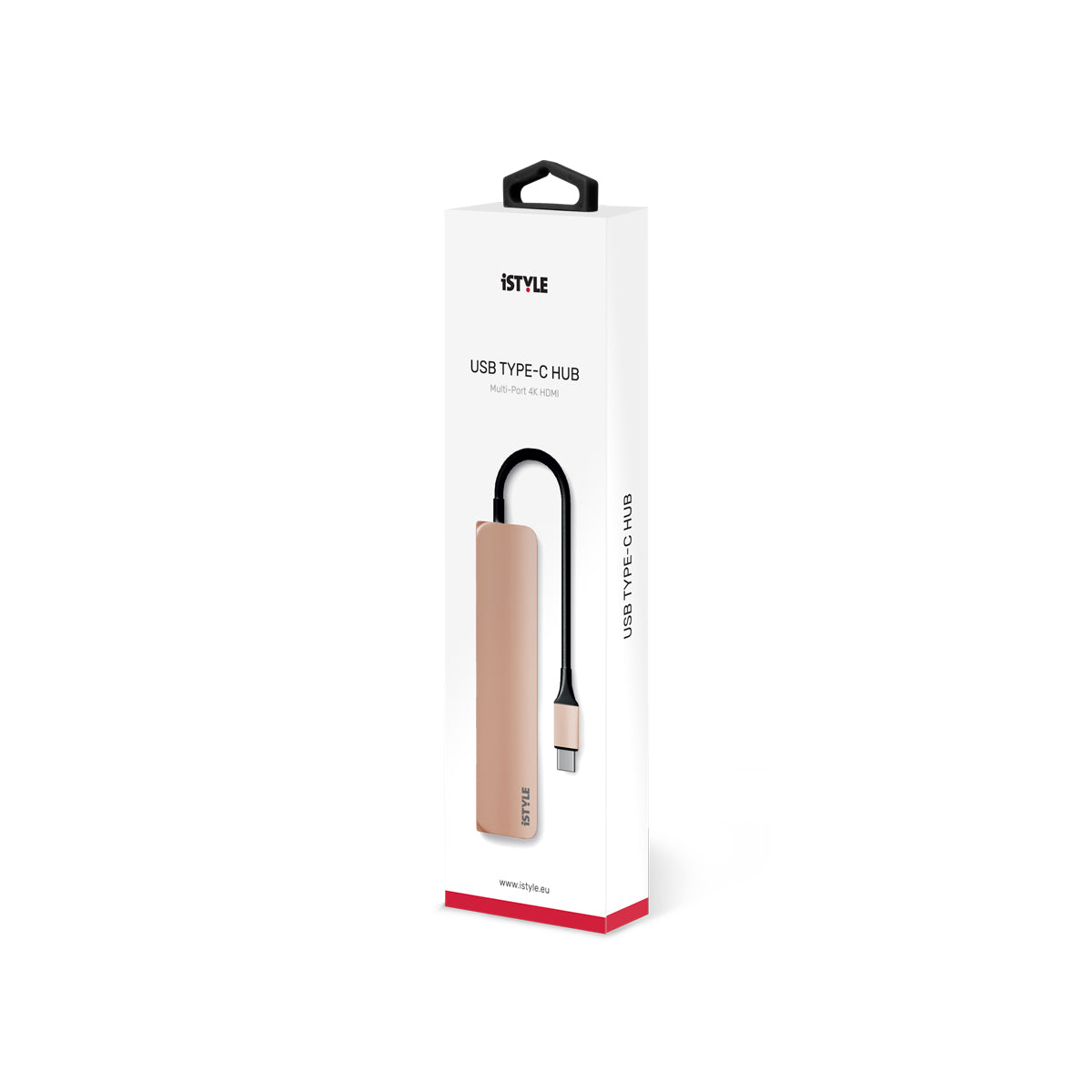 USB-C Hub adaptér iSTYLE - zlatý / čierny