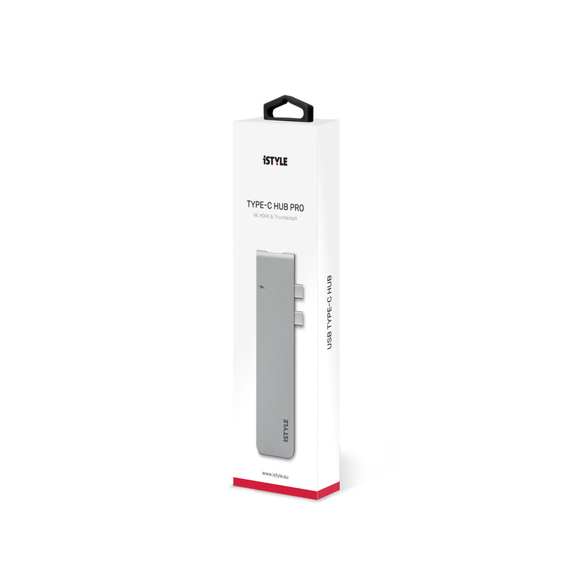 USB-C dokovacia stanica iSTYLE Pro Hub strieborná