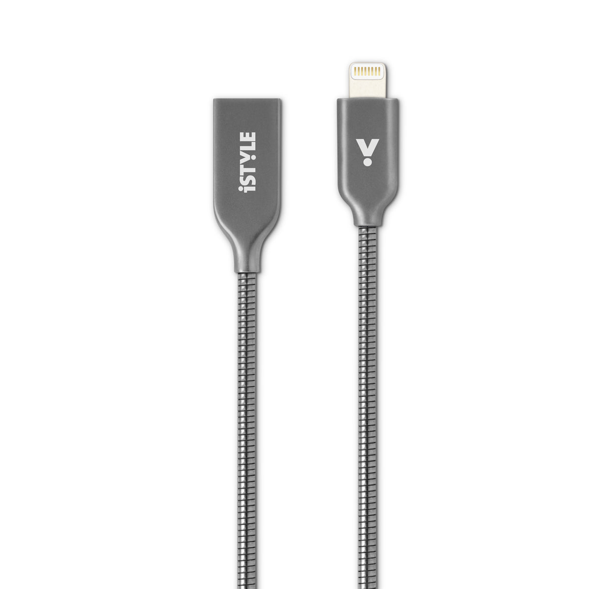 Lightning kovový kábel iSTYLE 2019 1,2m vesmírne šedý