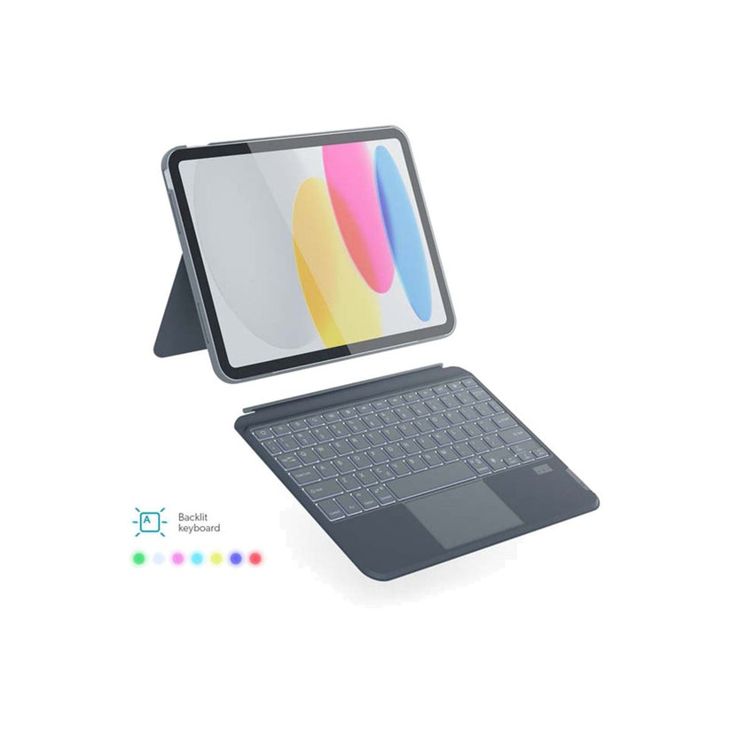 Epico puzdro s podsvietenou klávesnicou pre iPad Pro 11" (2018/2020/2021/2022)/iPad Air 10,9" M1 - sivá