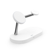 Epico Spello 3v1 Magnetický bezdrôtový nabíjací stojan - biely