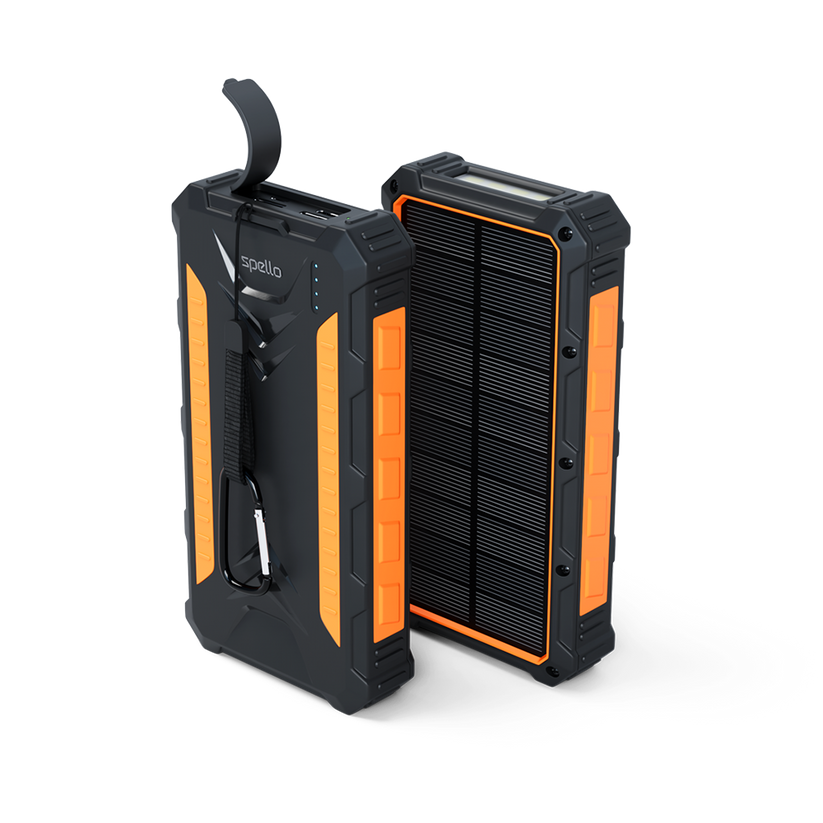 Epico Spello Solárna Power Banka 24 000 mAh - čierno-oranžová