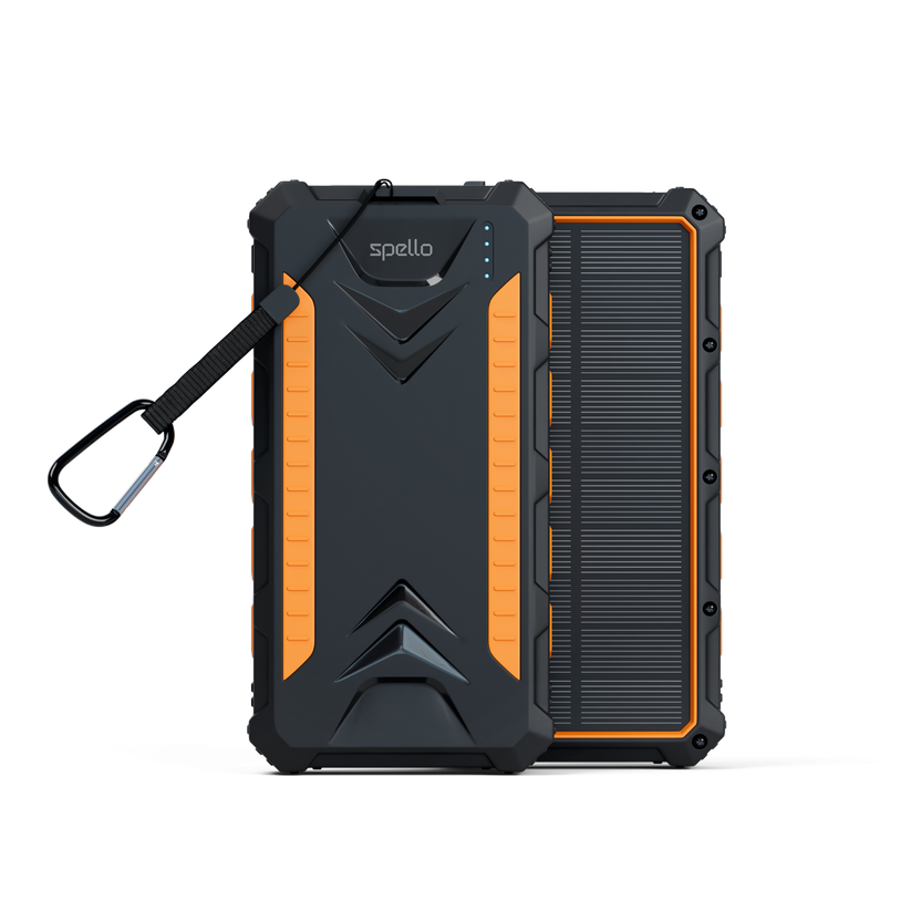 Epico Spello Solárna Power Banka 24 000 mAh - čierno-oranžová