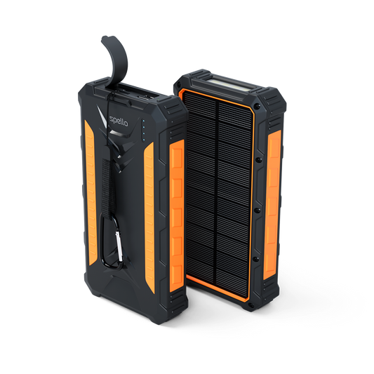 Epico Spello Solárna Power Banka 24 000 mAh - čierno-oranžová