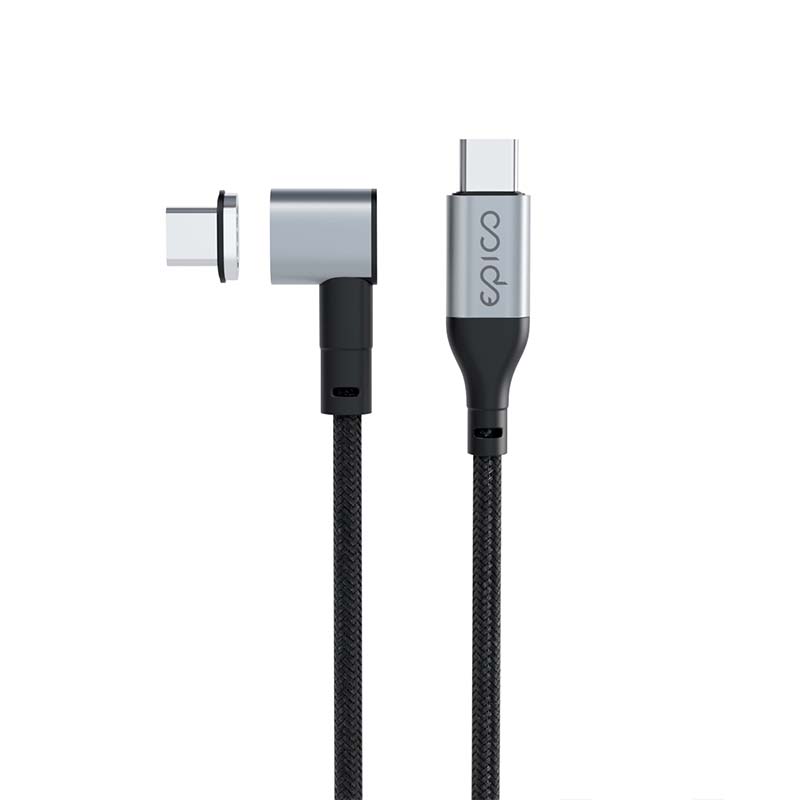 Epico Magnetic Braided Data Cable USB-C to USB-C - Space grey