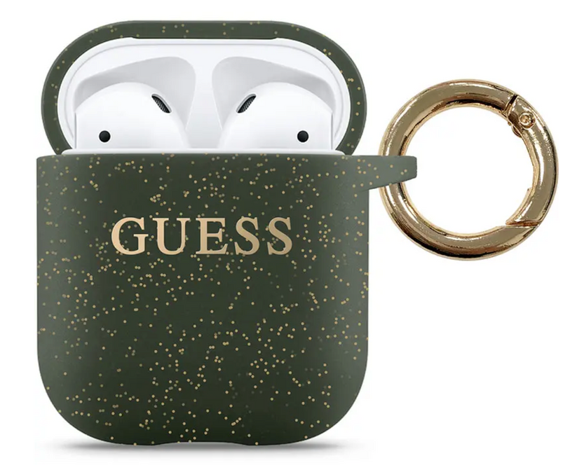 Guess Silicone Airpods Case - Khaki