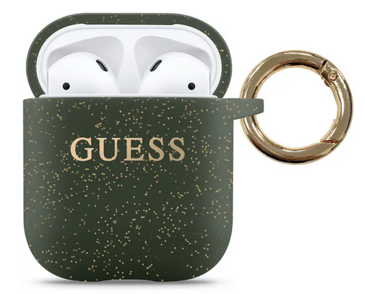 Guess Silicone Airpods Case - Khaki