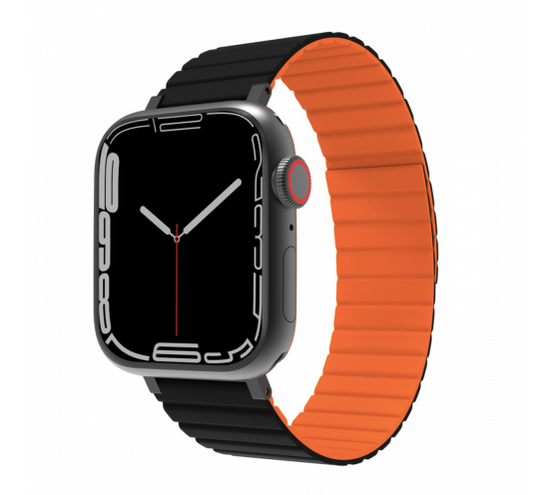 JCPal FlexForm Náramok pre Apple Watch - Black/Orange (38/40/41mm)