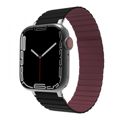 JCPal FlexForm Náramok pre Apple Watch - Black/Red (42/44/45/49mm)