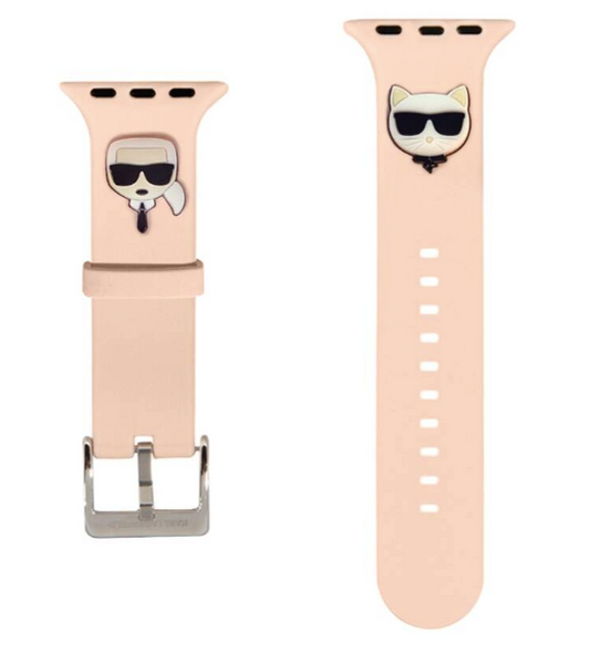 Karl Lagerfeld Karl Head Apple Watch Band 42/44/45mm - Pink