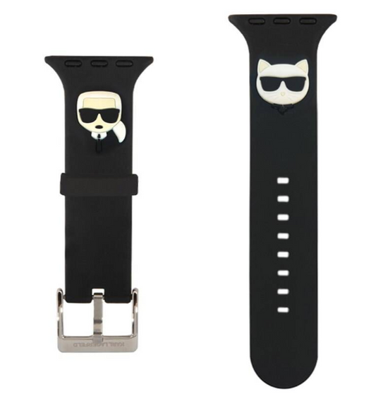 Karl Lagerfeld Choupette Head Apple Watch Band 38/40/41mm - Black