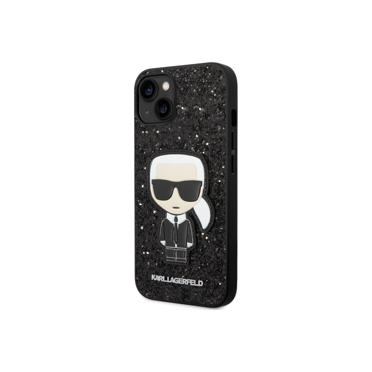 Karl Lagerfeld Glitter Flakes Ikonik iPhone 14 Plus Black