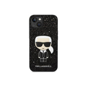 Karl Lagerfeld Glitter Flakes Ikonik iPhone 14 Plus Black