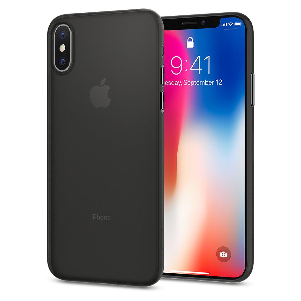 Spigen Air Skin, black - iPhone X