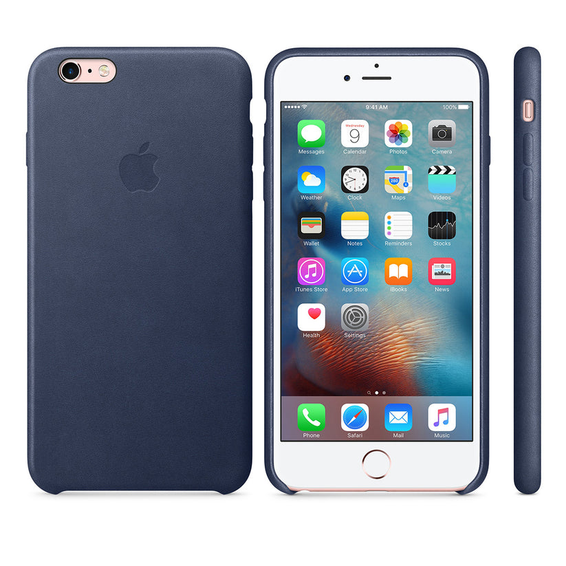 Apple - kožený kryt pre iPhone 6s Plus - tmavo modrý