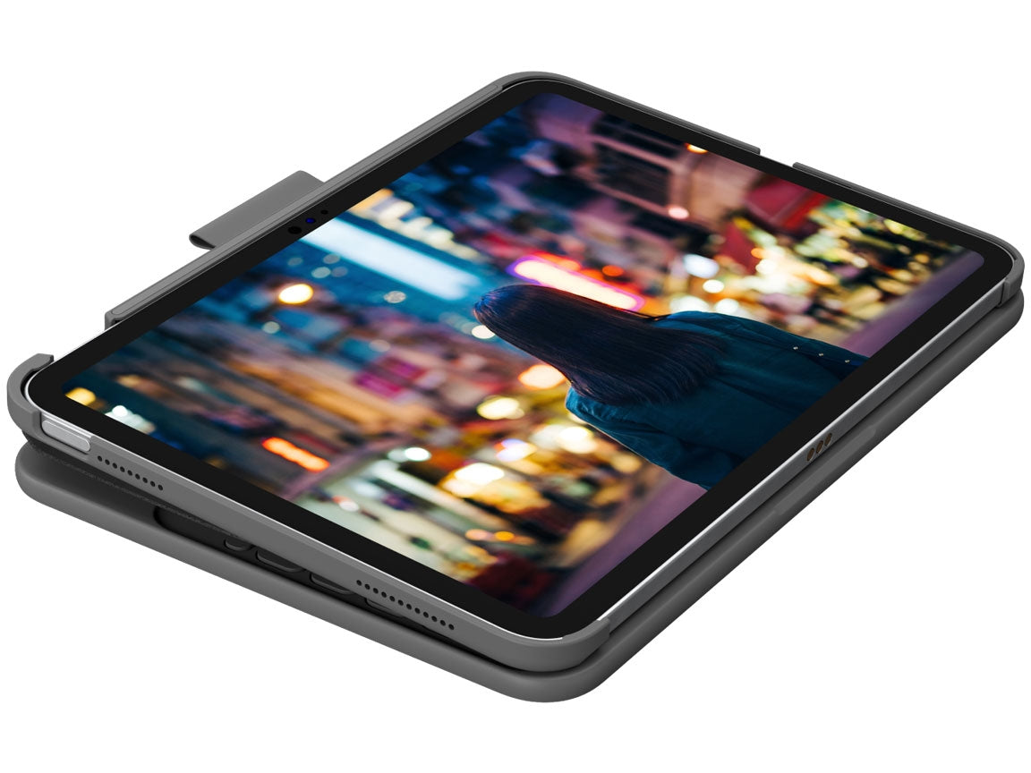 Logitech Slim Folio Keyboard Case for iPad (10th gen) - Grey - UK