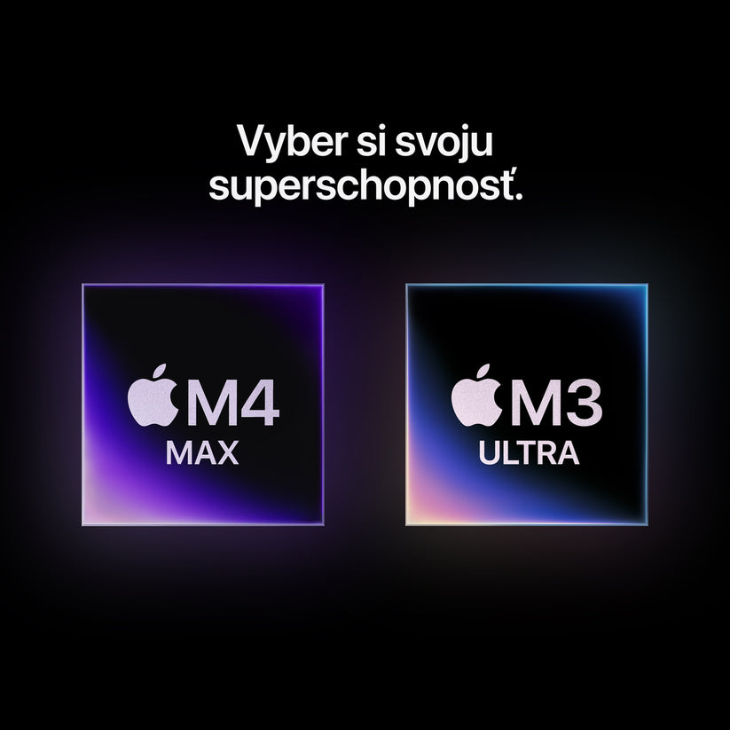 Mac Studio, Apple M3 Ultra, 28jadrové CPU, 60jadrové GPU, 96GB, 1TB - strieborný