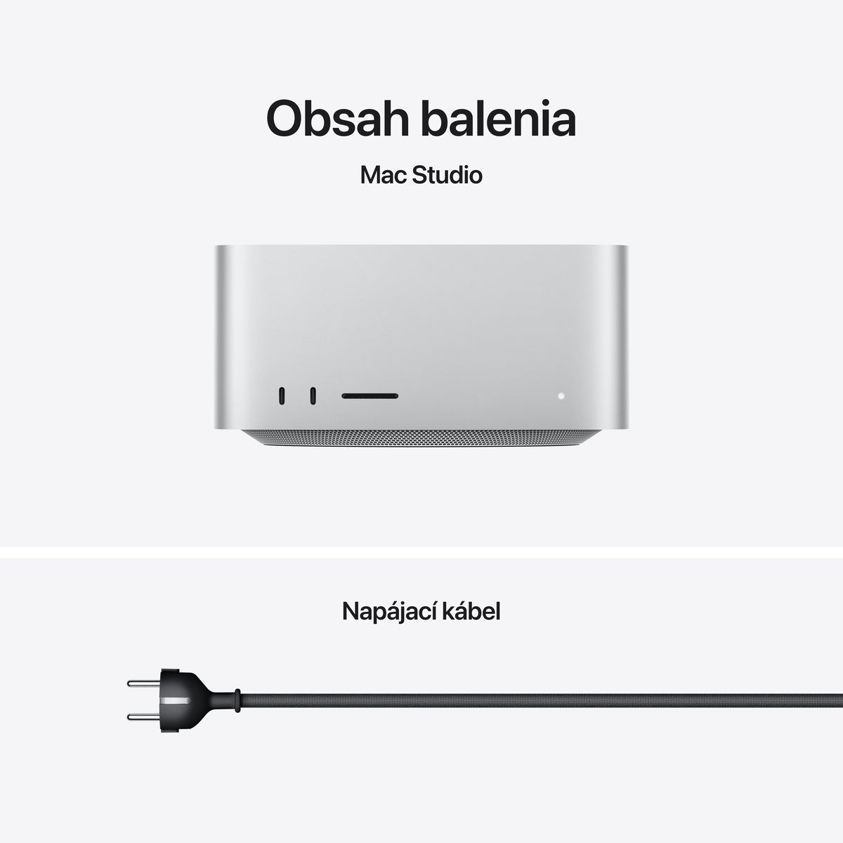 Mac Studio, Apple M3 Ultra, 28jadrové CPU, 60jadrové GPU, 96GB, 1TB - strieborný