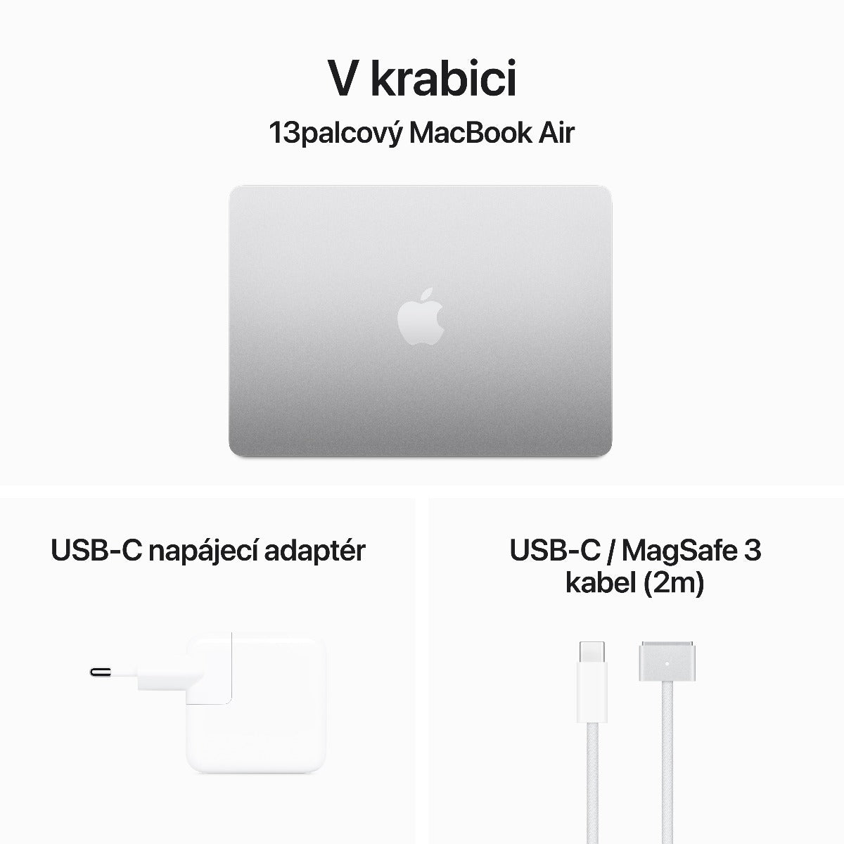 13-inch MacBook Air: Apple M3 chip with 8-core CPU and 10-core GPU, 16GB, 512GB SSD - Silver