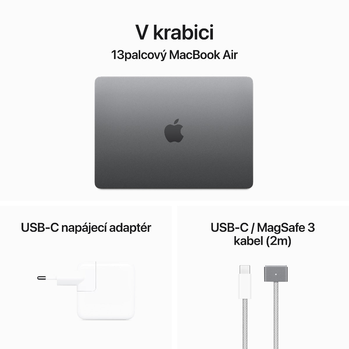 13-inch MacBook Air: Apple M3 chip with 8-core CPU and 10-core GPU, 16GB, 512GB SSD - Space Grey