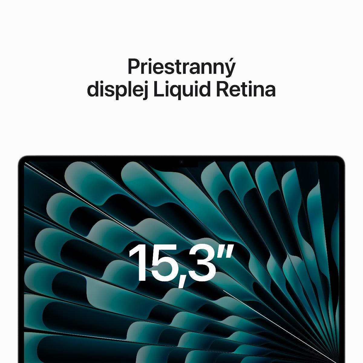 15-palcový MacBook Air: Apple M2 čip s 8jadrovým CPU a 10jadrovým GPU, 8GB, 512GB - Silver