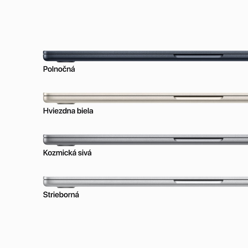 15-palcový MacBook Air: Apple M2 čip s 8jadrovým CPU a 10jadrovým GPU, 8GB, 512GB - Space Grey