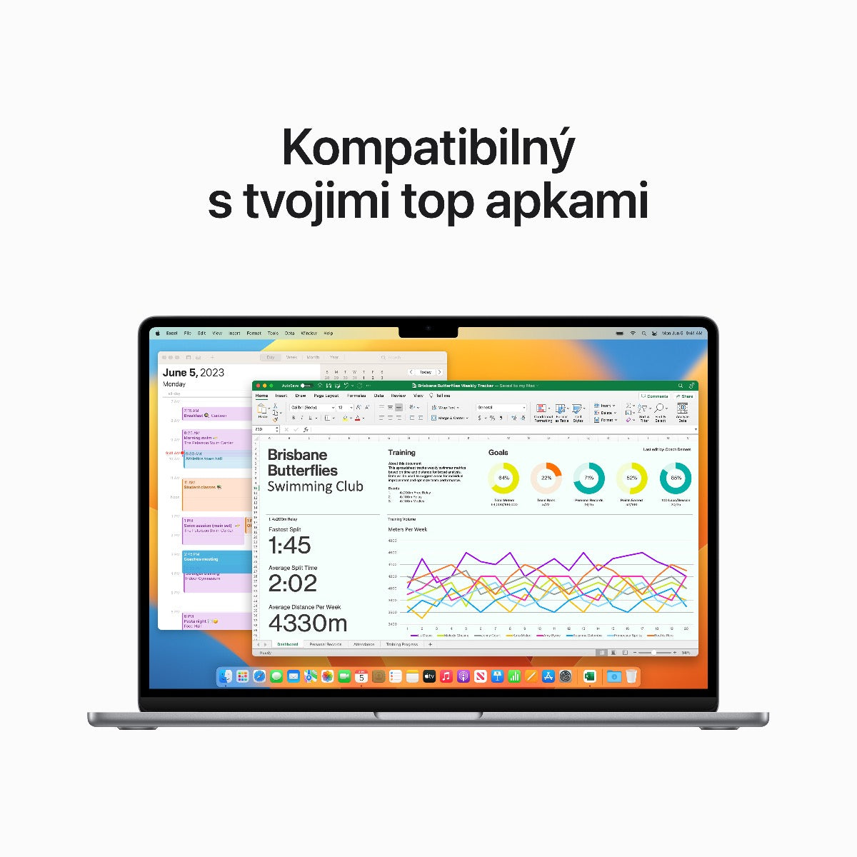 15-palcový MacBook Air: Apple M2 čip s 8jadrovým CPU a 10jadrovým GPU, 8GB, 512GB - Space Grey
