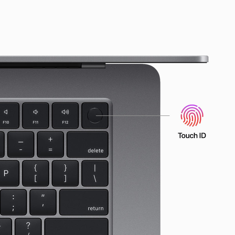 15-palcový MacBook Air: Apple M2 čip s 8jadrovým CPU a 10jadrovým GPU, 8GB, 512GB - Space Grey