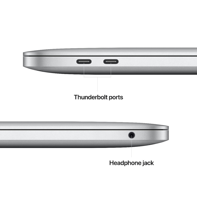 MacBook Pro 13" Apple M2 čip s 8jadrovým CPU a 10jadrovým GPU, 24GB RAM 2TB SSD - strieborný