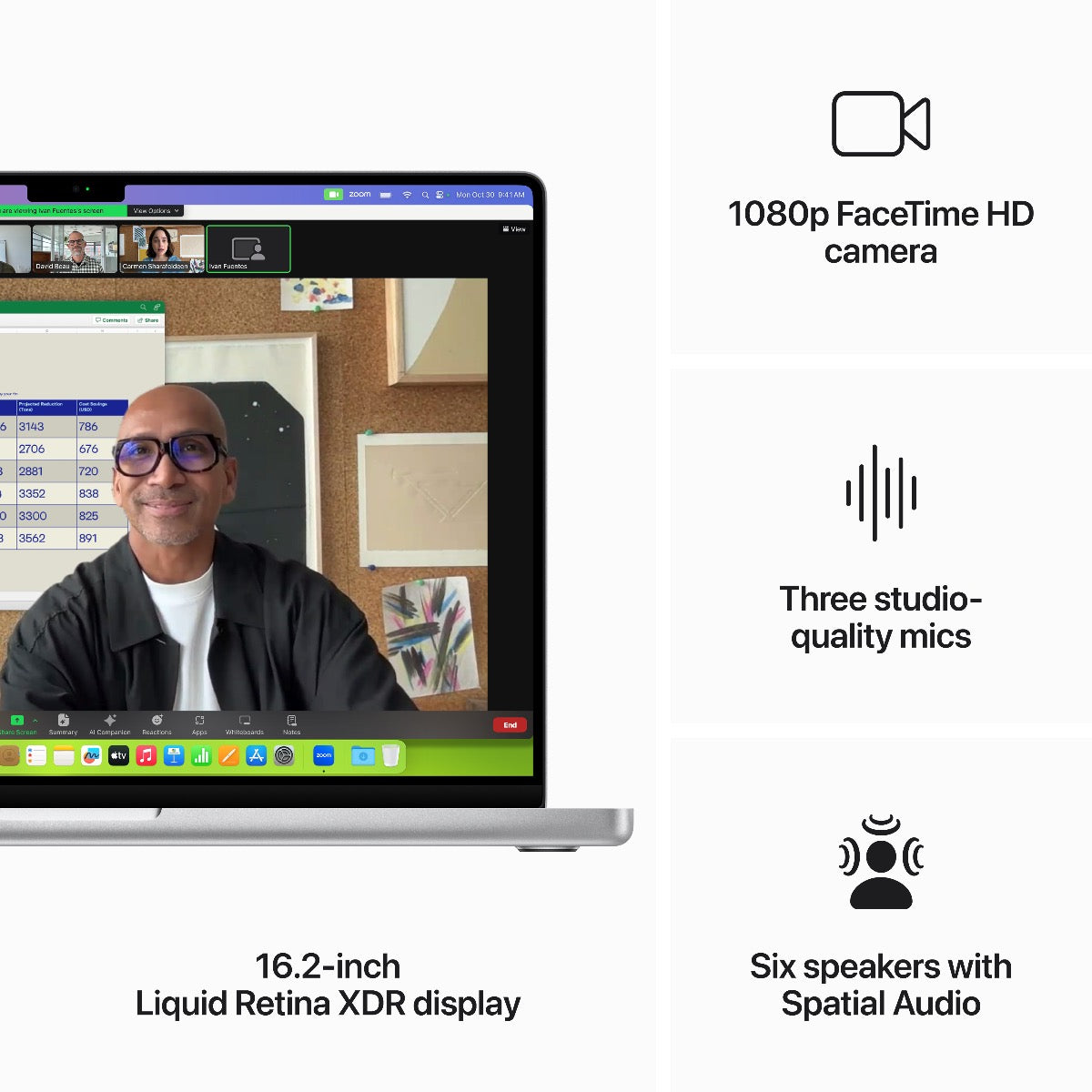 16-palcový MacBook Pro: Apple M3 Pro čip s 12 jadrovým CPU a 18 jadrovým GPU, 18GB, 512GB SSD - Silver