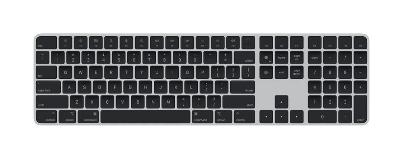 Apple Magic Keyboard s Touch ID a Numerickou časťou - Čierna - Slovenská