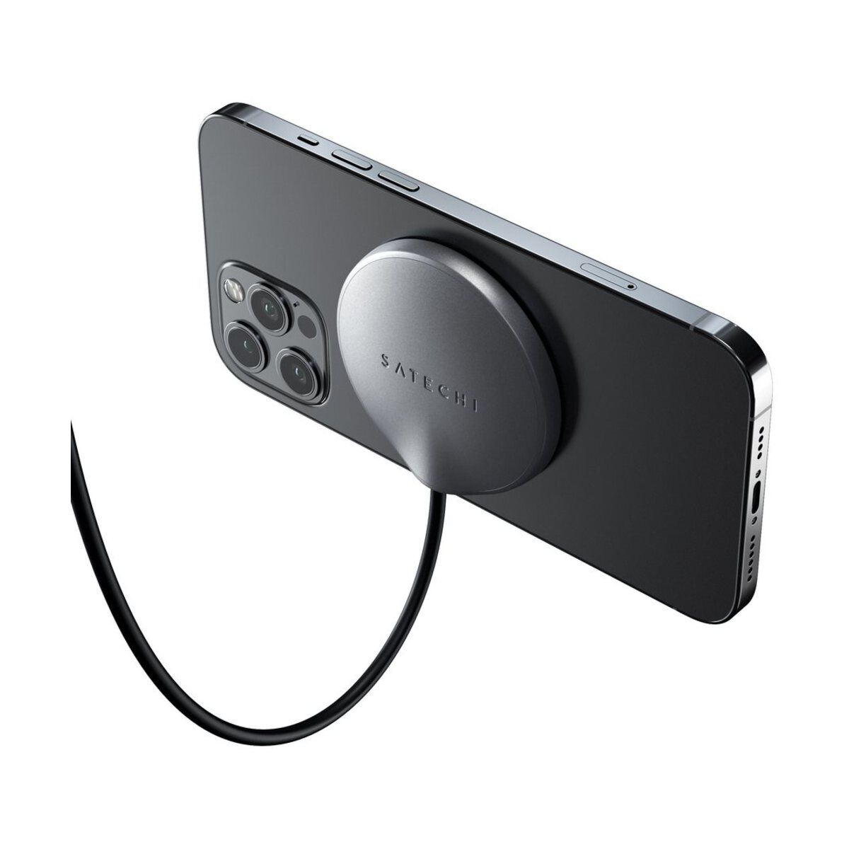 Satechi Magnetic Wireless Charging Cable - Space Gray