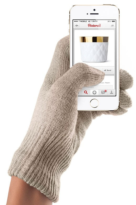 MUJJO Touchscreen Gloves Sandstone M/L